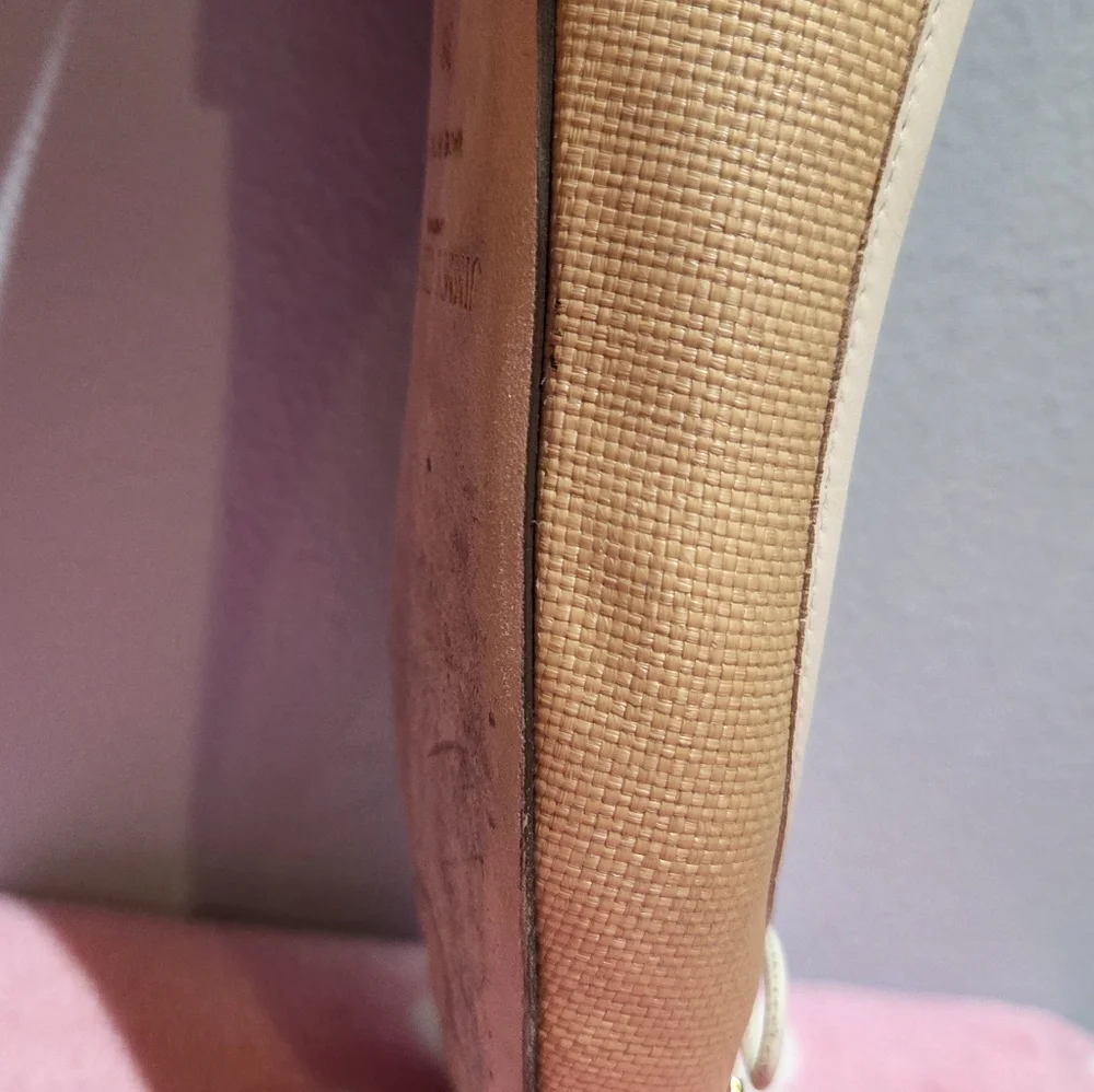 Jimmy Choo Women's Natural/Latte Raffia Leather Flat, Size 38 - Picture 7 of 10